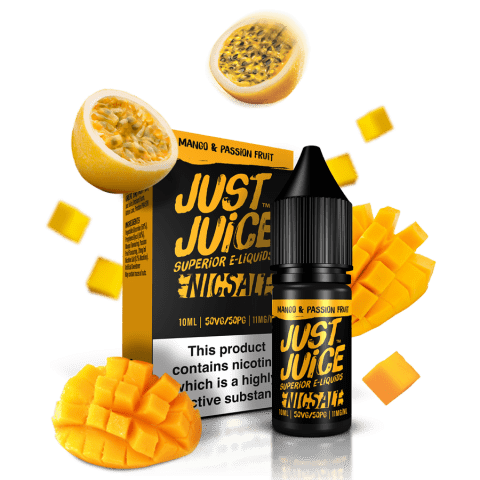 mango passion fruit just juice nic salts review