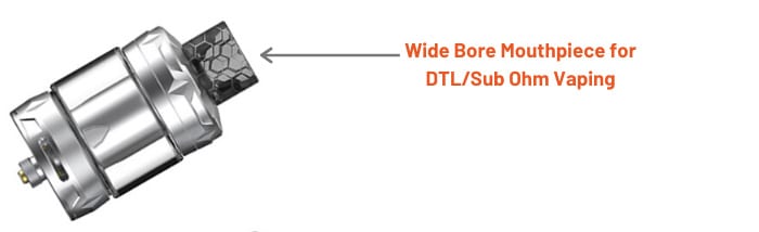 DTL Sub Ohm vape tank example