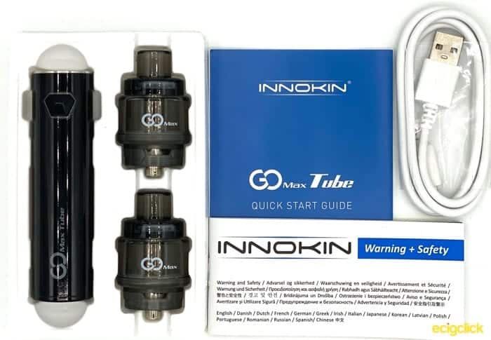 Innokin GoMax Tube Box Contents