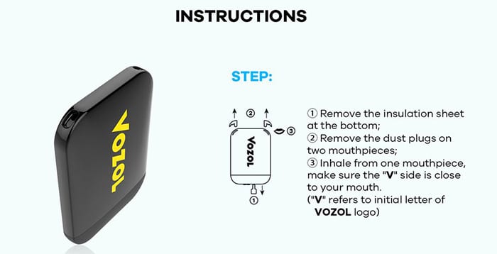 How to use the Vozol d2