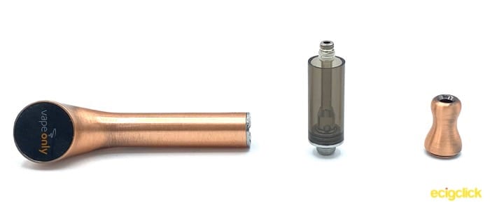 VapeOnly vPipe mini with the atomiser and drip tip unscrewed
