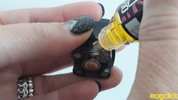 Voopoo Vinci R filling process