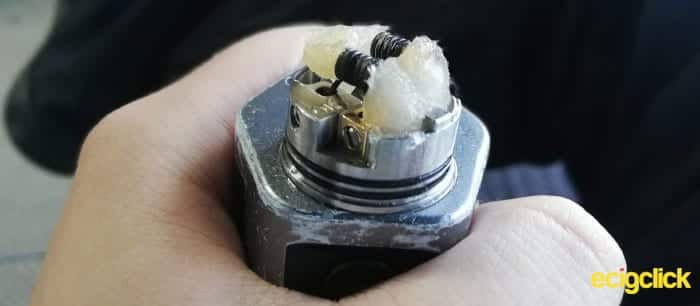 Coils after vaping Naked 100 e juice