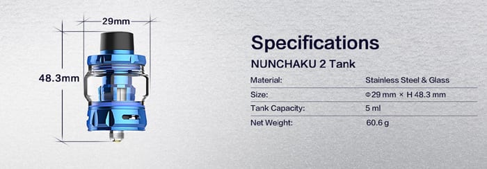 nunchaku 2 tank specs