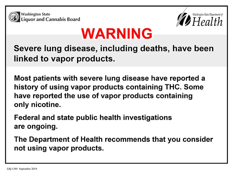 washington thc warning poseter