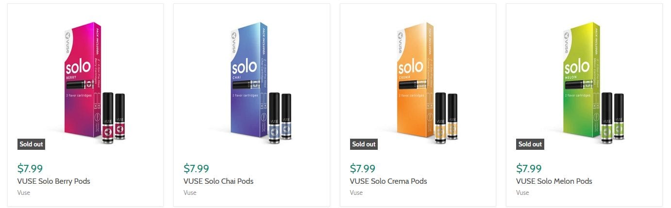 vuse solo pods