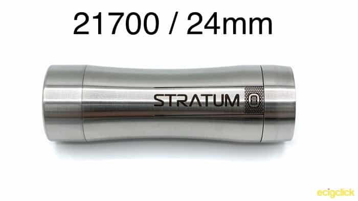 Stratum Zero With 21700 Battery Cap and 24mm Top Cap