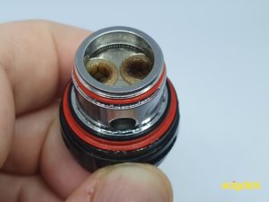 Uwell Valyrian II dual core mesh coil after 1 week use