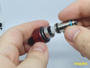 Vaptio Palo inserting coil into top