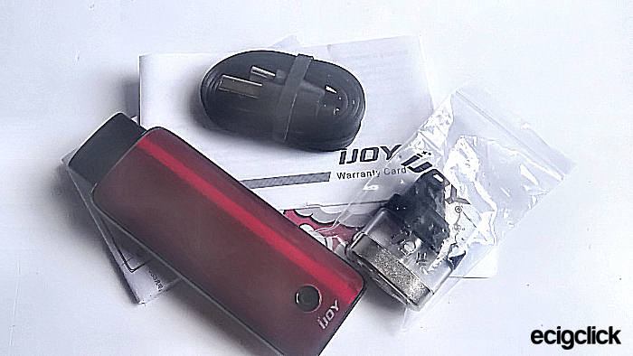 IJoy Neptune Pod Kit box content