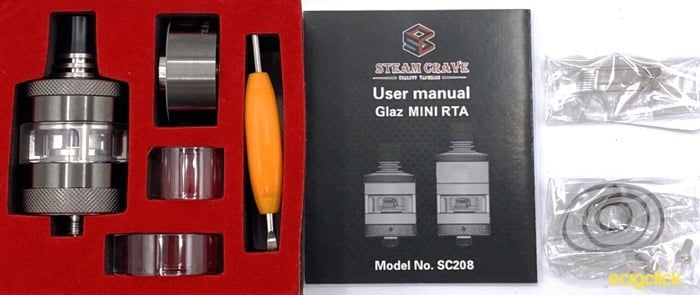 Steamcrave Glaz Mini Box Contents