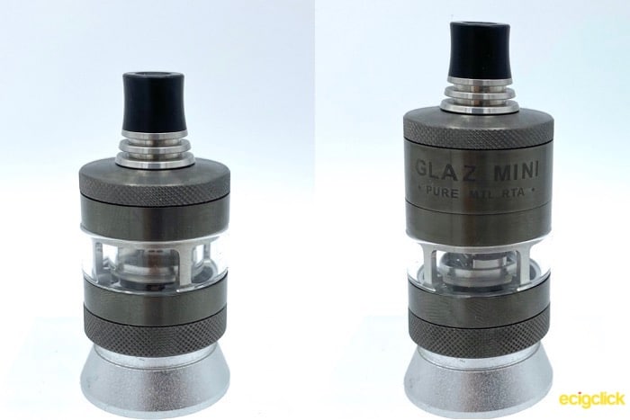 Steamcrave Glaz Mini standard configuration on the left, extended configuration on the right