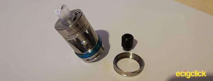 replacement beauty ring, additional beauty ring and spare driptip