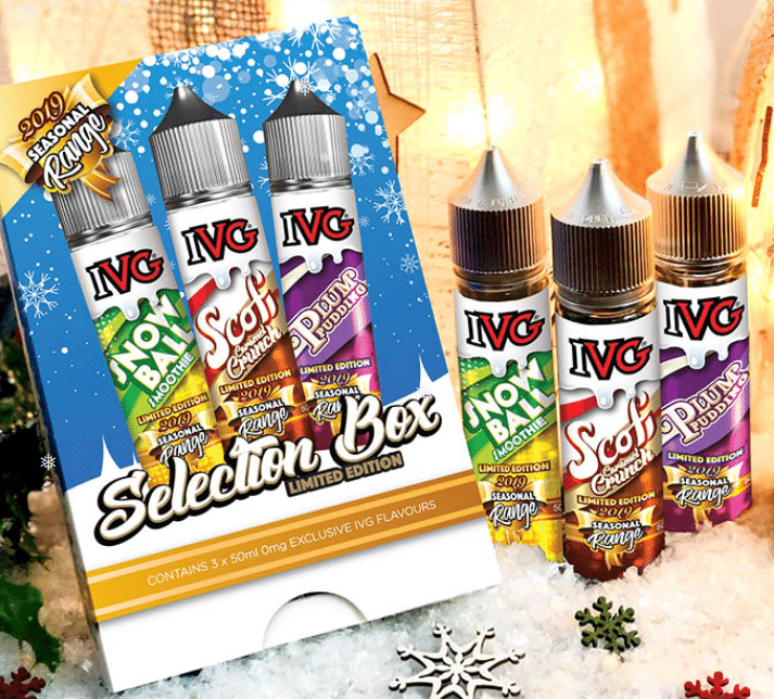 christmas flavoured e-liquids IVG selection box