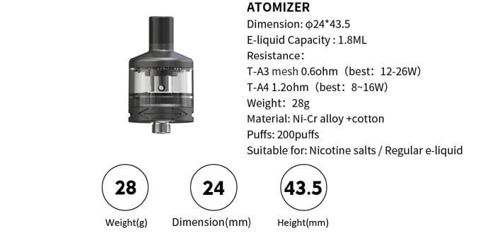 t40w tank specs