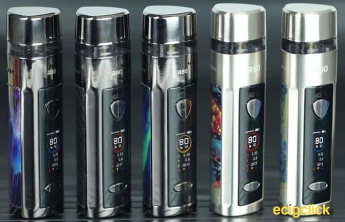 Wismec R80 Pod Mod colours