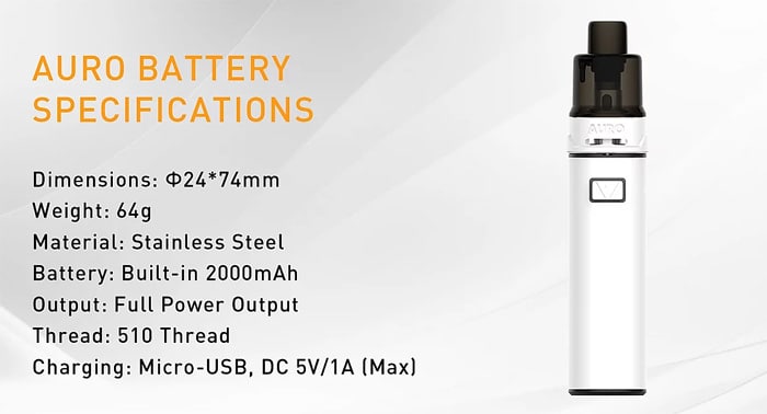 auro battery specs