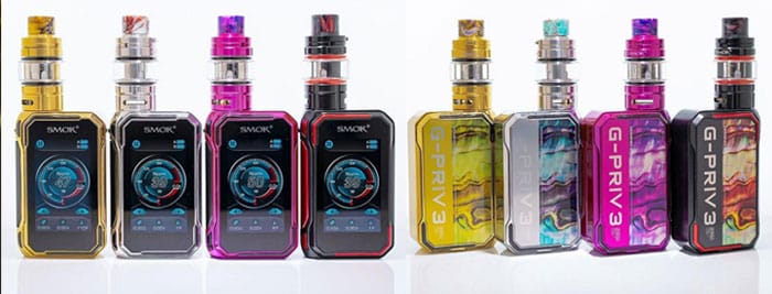 Smok G Priv 3 Colours front and back