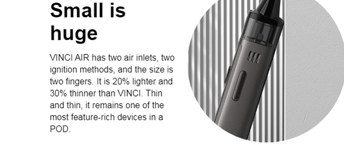 vinci air size