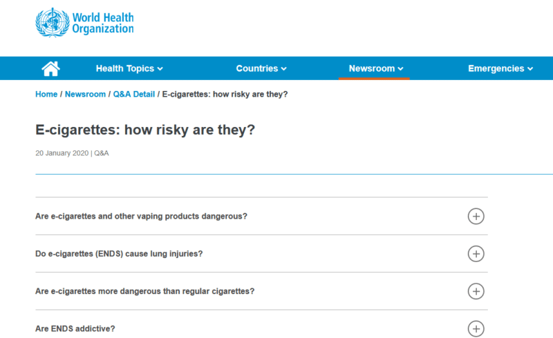 who vape report misleading