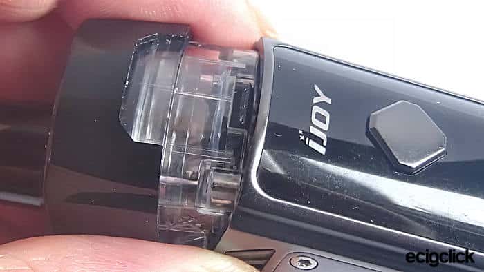 Pod attached to battery