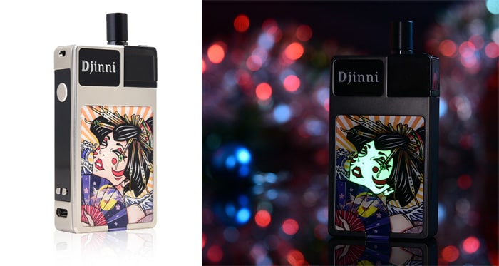 CoilArt Djinni Pod Kit geisha lit up