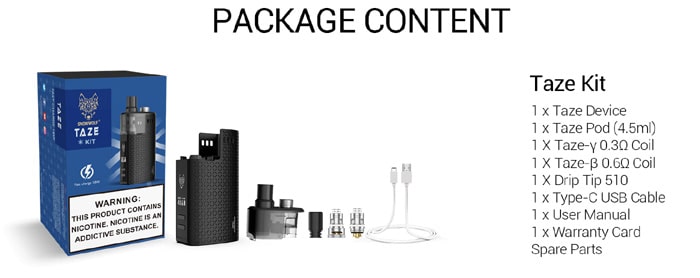 taze contents