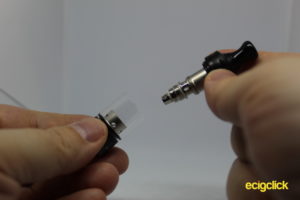 Vaptio Cosmo Plus inserting coil to base