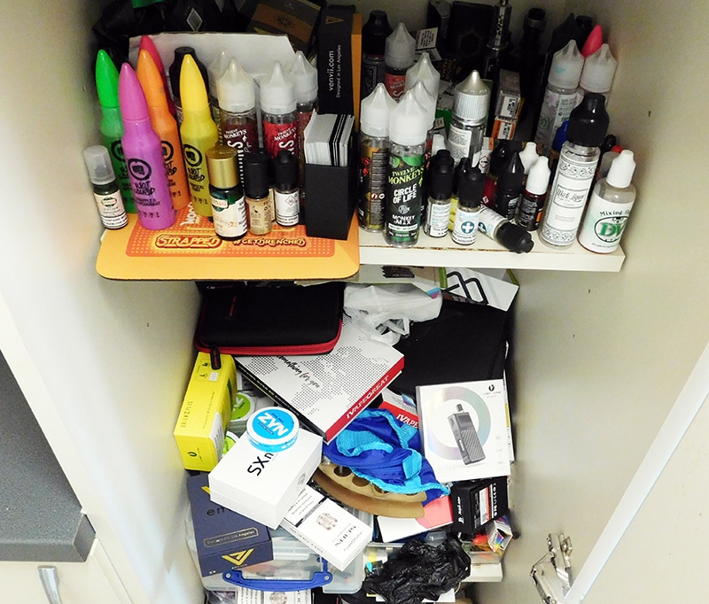 clean out your vape cupboard