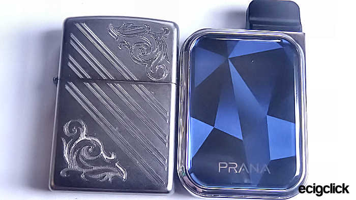 lost vape prana with zippo