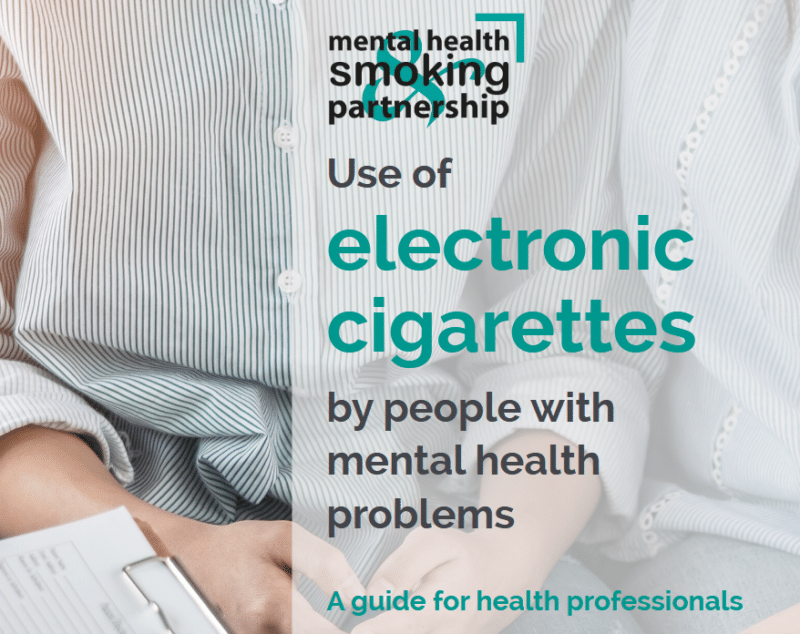 vaping and mental health MHSP guidelines