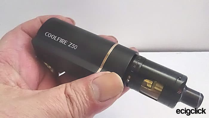 Innokin Coolfire Z50 in hand 2