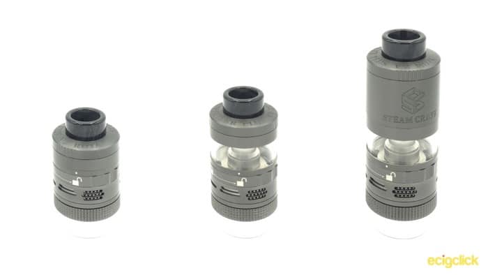Steamcrave Aromamizer Plus V2 3 Different configurations