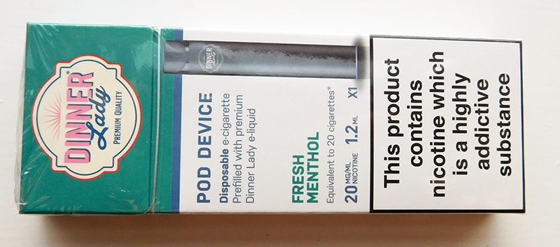 dinner lady disposable e-cigarette review fresh menthol