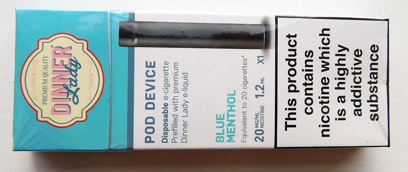 dinner lady disposable e-cigarette review blue menthol