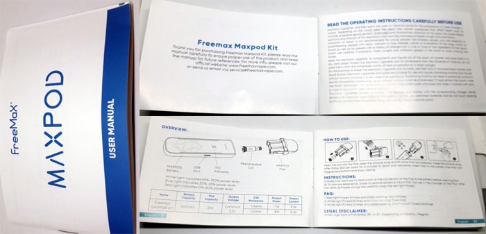Freemax Maxpod Kit user manual