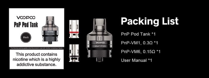 Voopoo PnP Pod Tank package Vape Lagoon