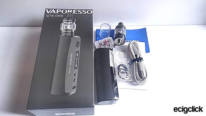 vaporesso gtx one kit complete kit