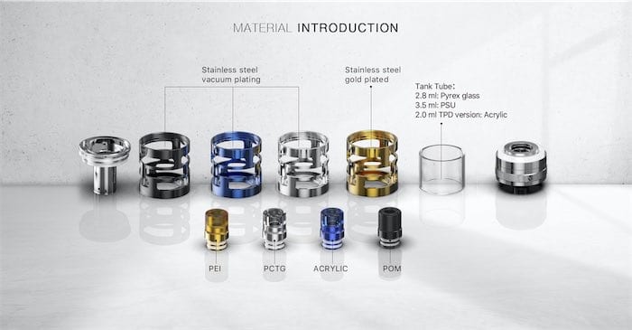 Aspire Nautilus GT Mini Materials