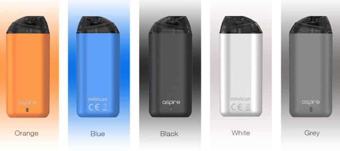 Aspire Minican colours