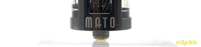 Vandy Vape Mato Base of Tank and Mato Branding