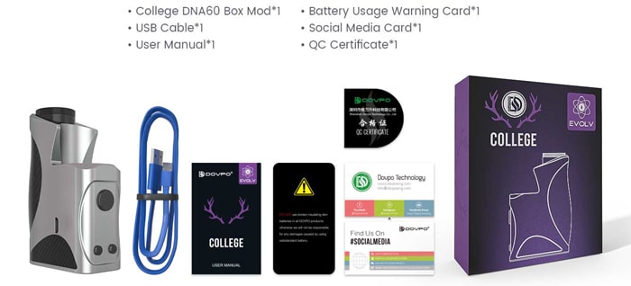 college dna60 contents