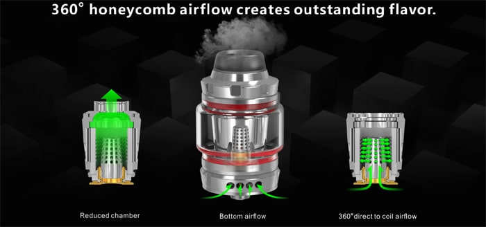 Damn Vape Wotan Mesh airflow