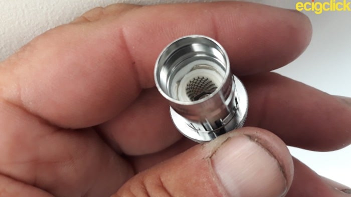  0.15ohm M1 Mesh coil exposed