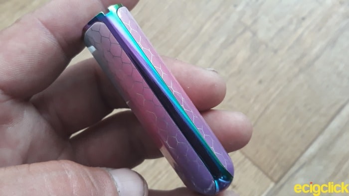 Smok Novo X Pod Kit side view with CNC plating