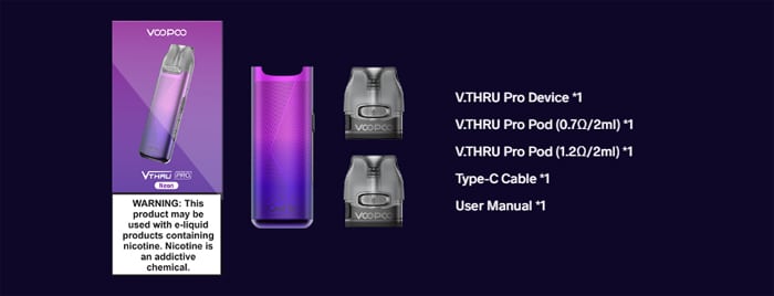 v-thru pro contents