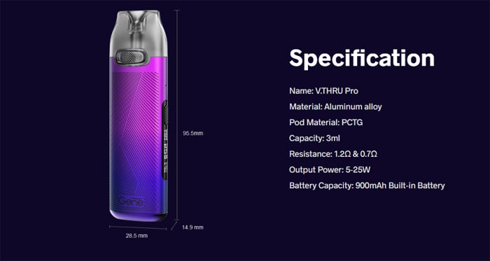 v-thru pro specs