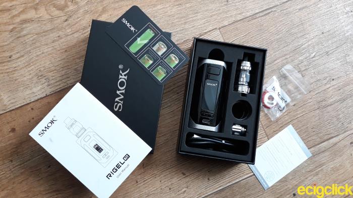 Smok Rigel kit unboxed