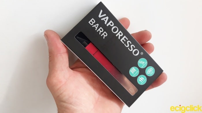 Vaporesso Barr pod kit boxed