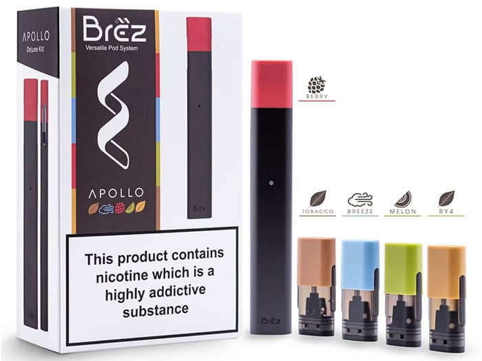 Best closed pod system - Apollo Brez